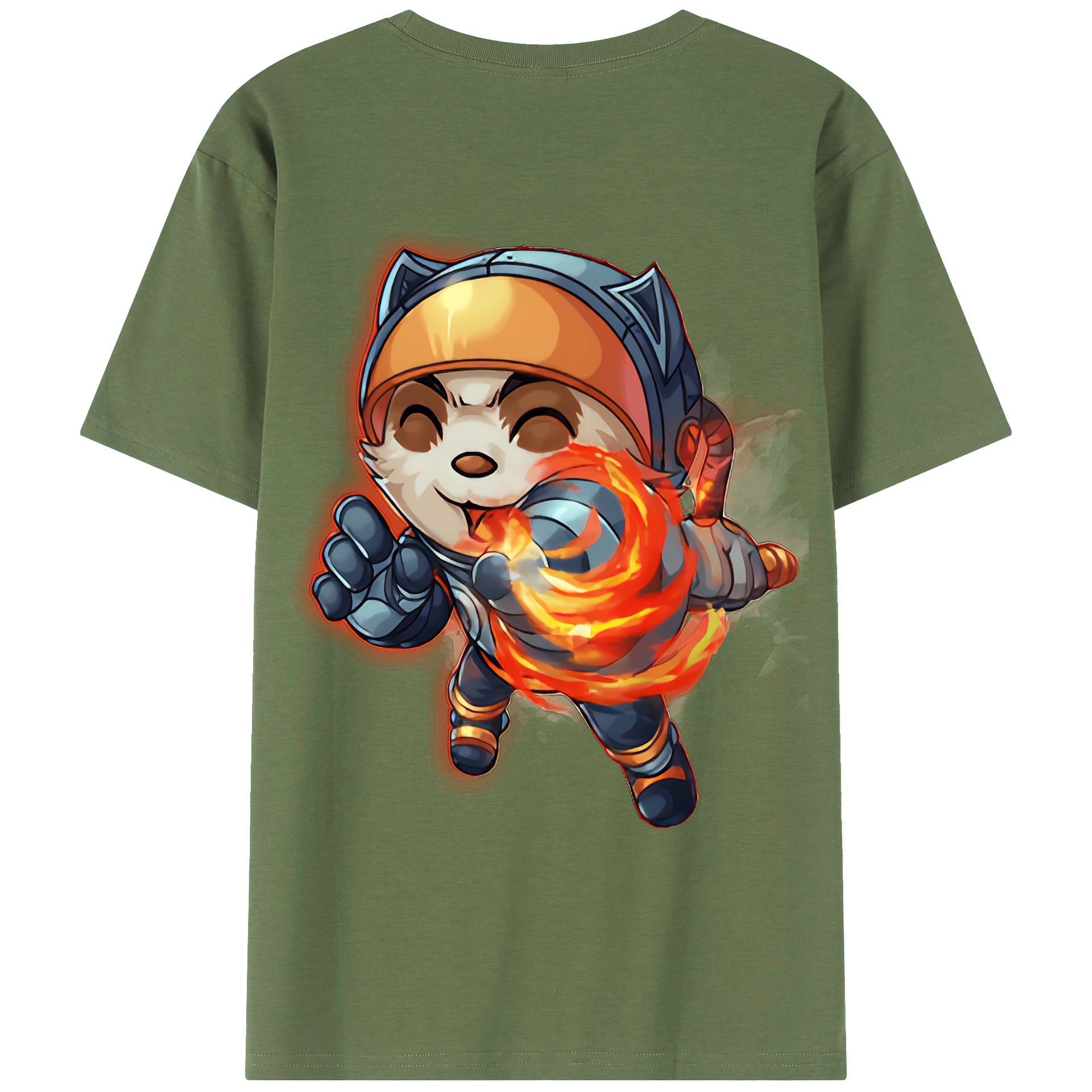 （画像用） リーグ・オブ・レジェンド League of Legends LOL 綿100％ メンズ半袖Tシャツ（バックプリント） 通気性